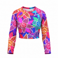 Arnjil Mindi Flower Crop Top Rashguard
