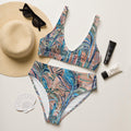 Beach Oasis - 2 piece women's swimsuit separates-Carley Bourne-PaletTheory