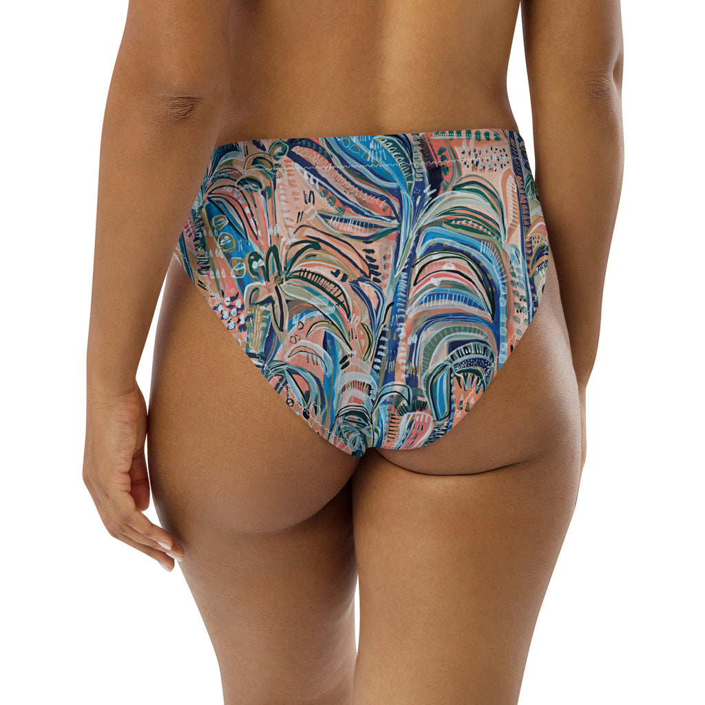 Beach Oasis high-waisted bikini Bottoms-Carley Bourne-PaletTheory