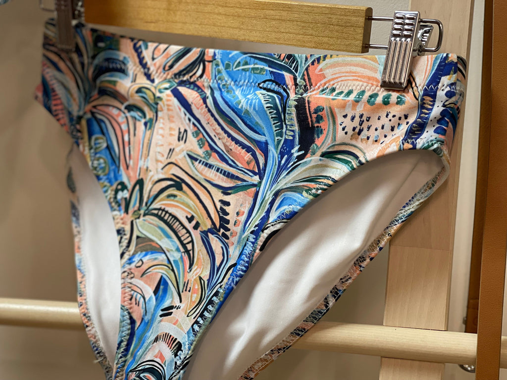 Beach Oasis high-waisted bikini Bottoms-SALE-Carley Bourne-PaletTheory