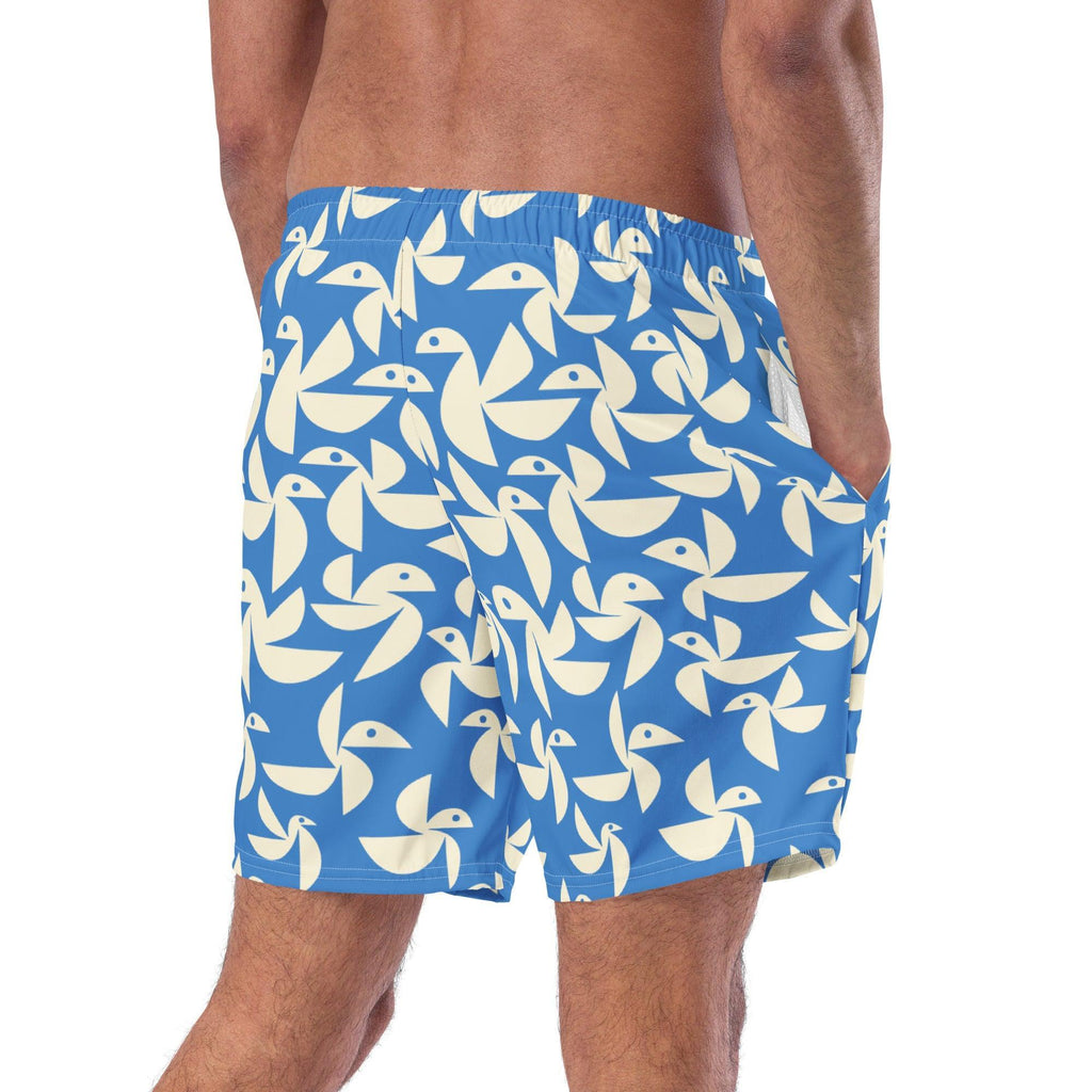 Birds Men Swim Shorts-Thomas Heinz-PaletTheory