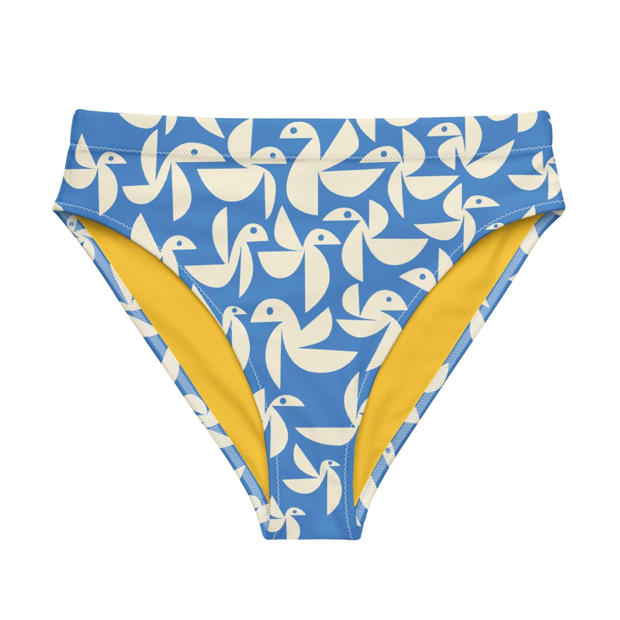 Birds high-waisted bikini bottom-Thomas Heinz-PaletTheory
