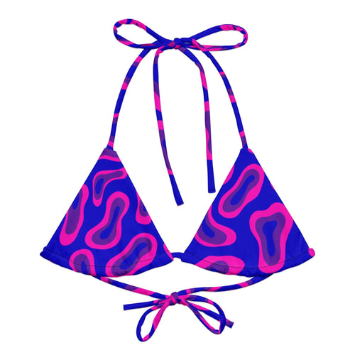 Blue Sea Triangle Bikini Top-Philinka Dolby-PaletTheory
