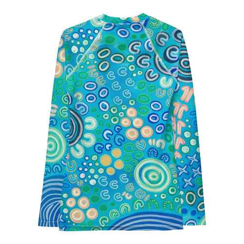 Bunurong Country - Rashguard Women-Merindah-Gunya-PaletTheory