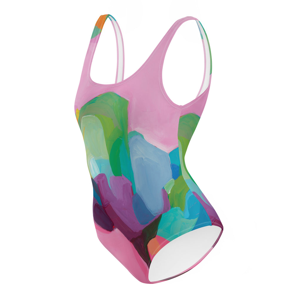 Candy Pink One-Piece Swimsuit-Susannah Bleasby-PaletTheory