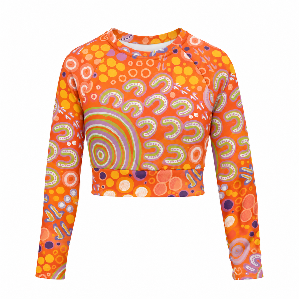 'Enfants" Femmes Crop Top Rashie