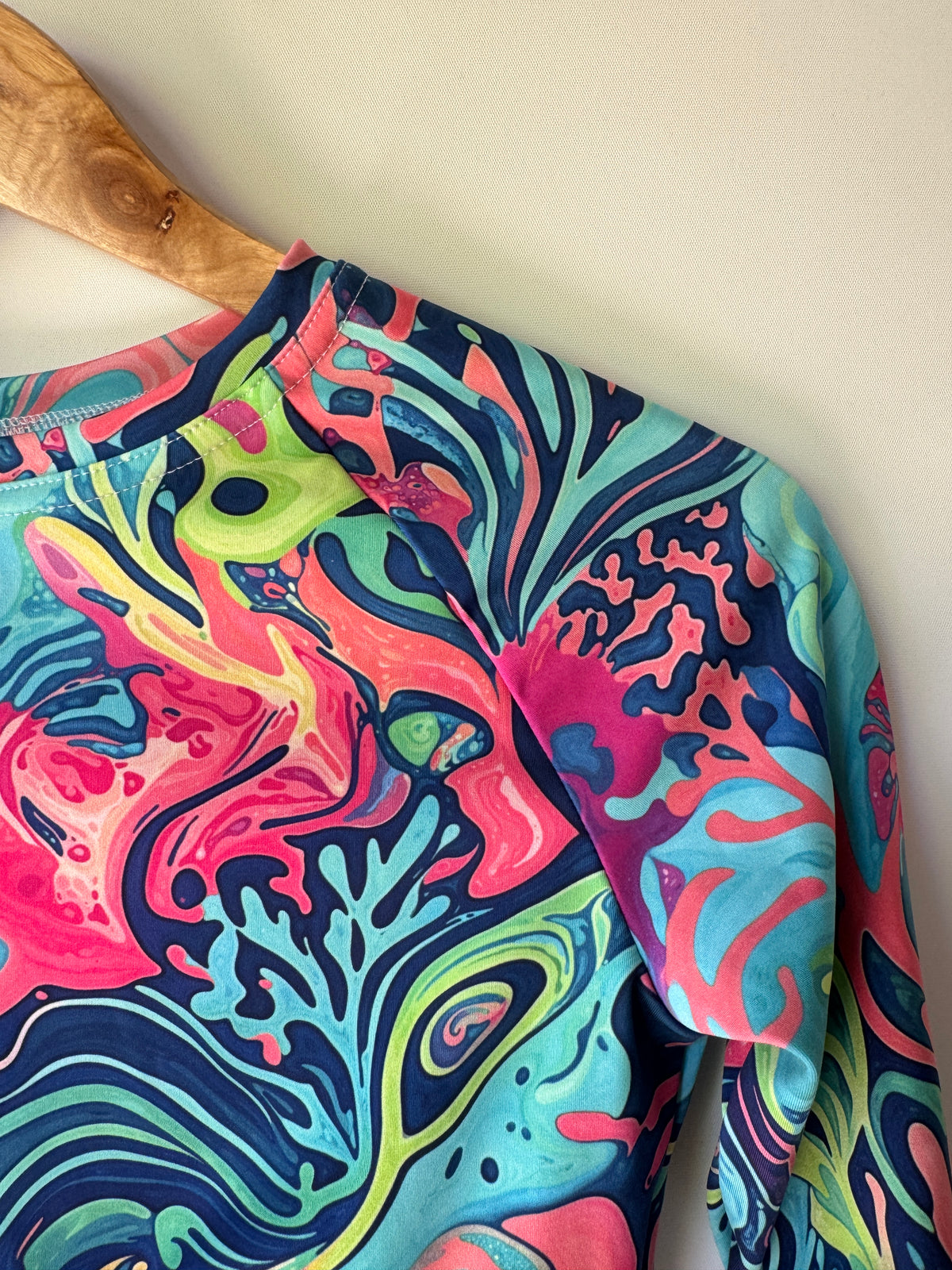 Neon Reef Crop Top Rashie