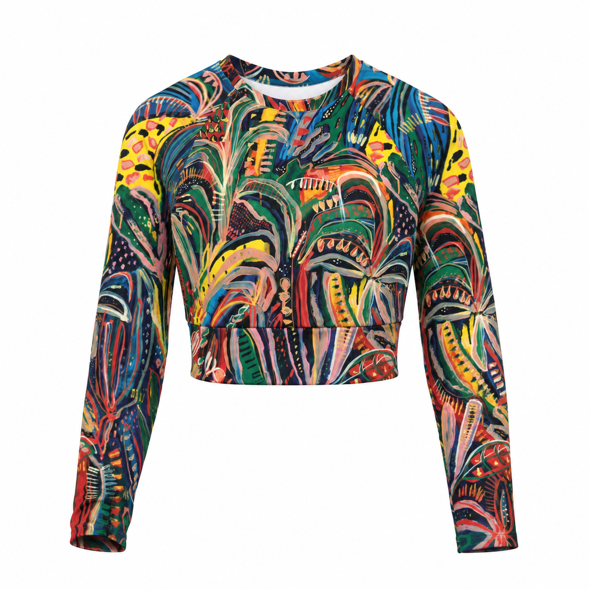 Club Tropicana - Rashguard court à manches longues pour femme