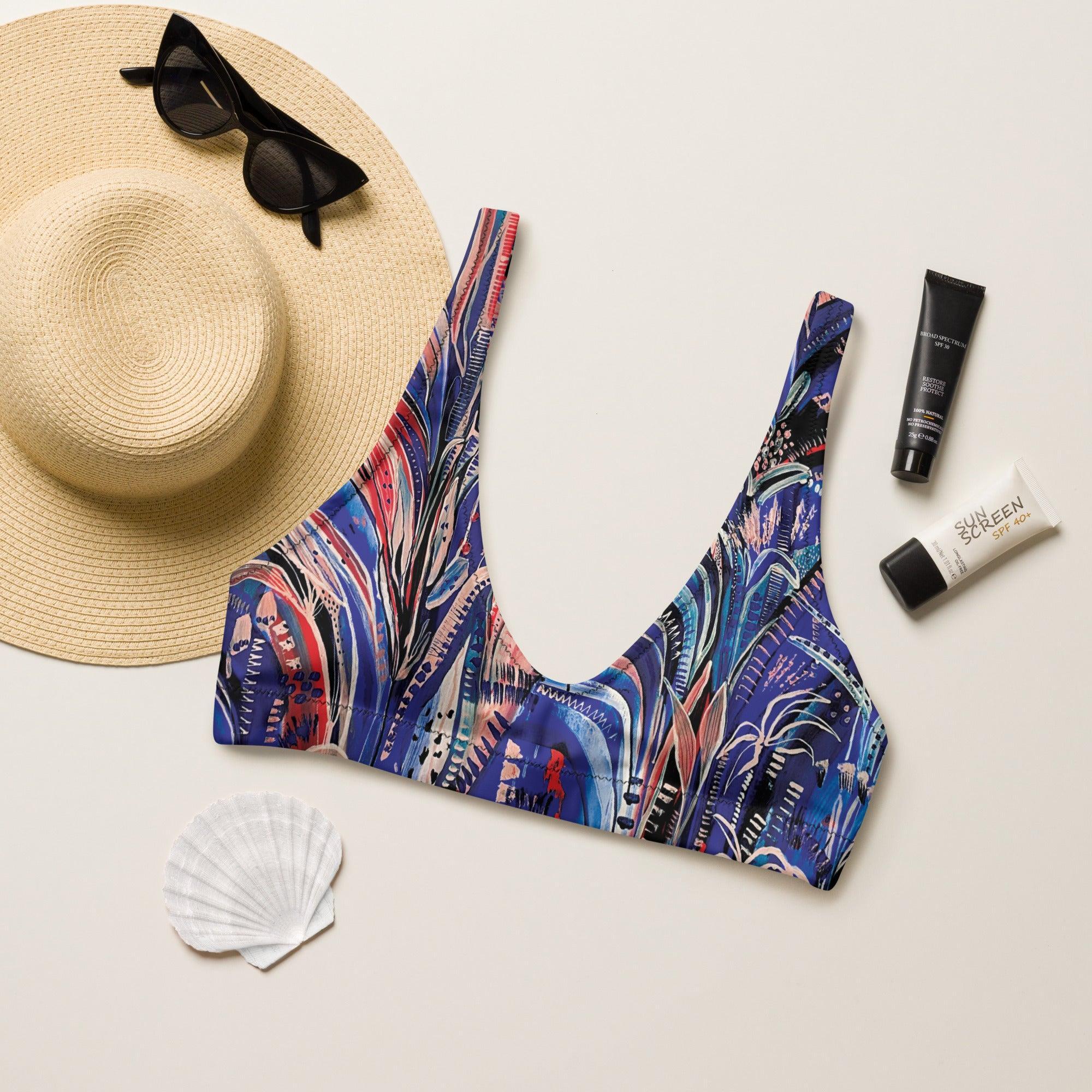 Electric Summer padded bikini top-Carley Bourne-PaletTheory