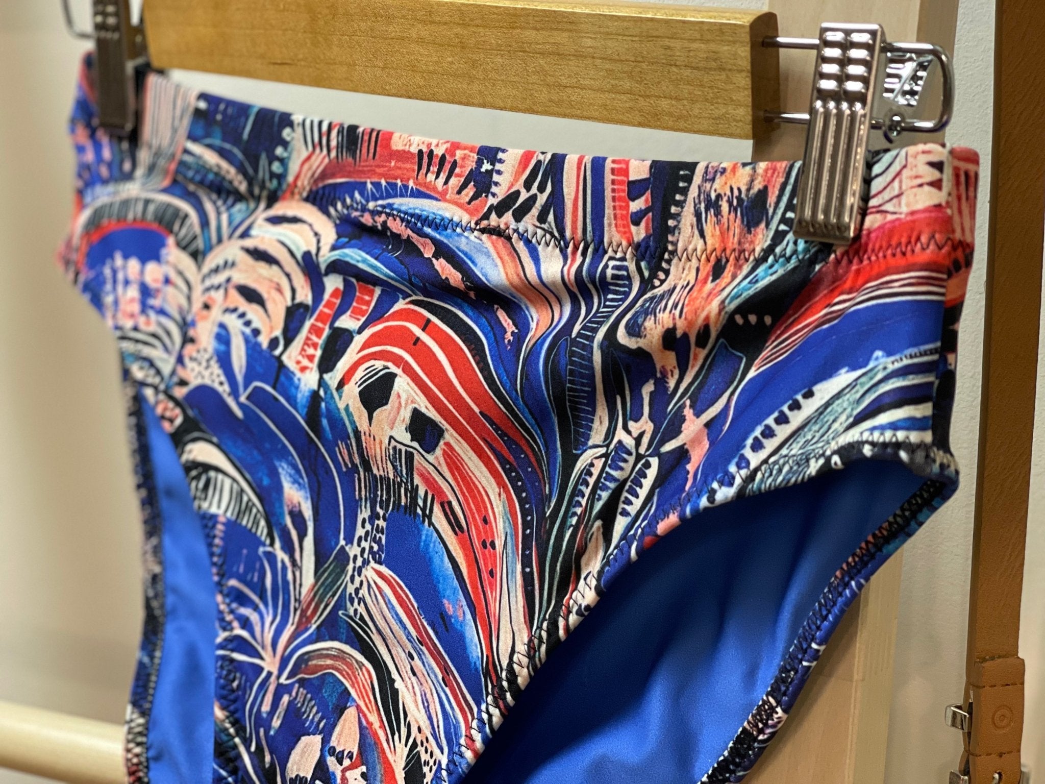Electric summer high-waisted bikini Bottoms-SALE-Carley Bourne-PaletTheory