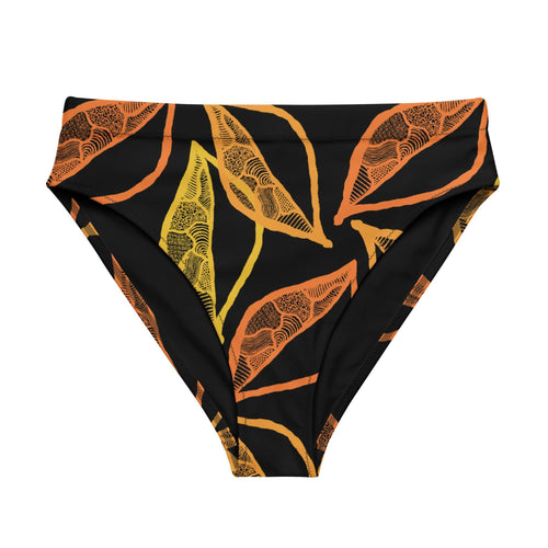 Gold Leaf - High Waisted Bikini bottom-Jenzahni Waina-PaletTheory