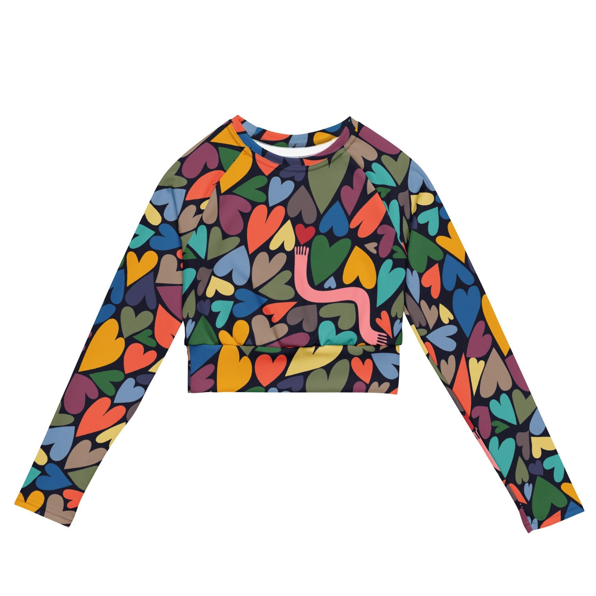 Heart Chase Crop Top Rashguard-Thomas Heinz-PaletTheory