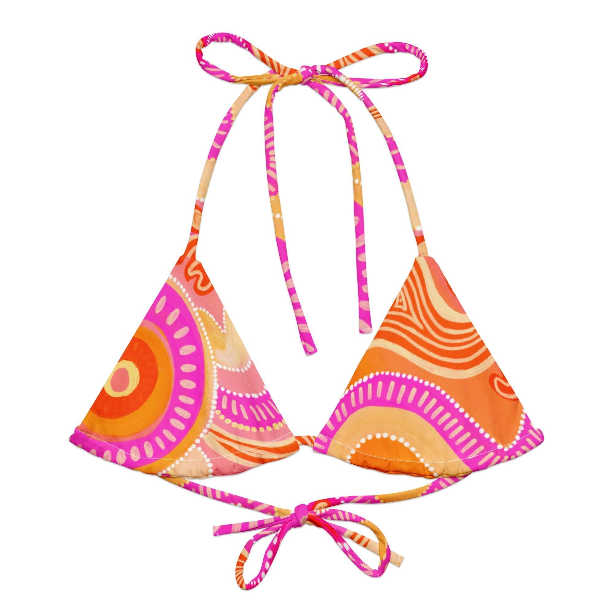 Leehan ‘Heart' - Convertible Triangle Bikini Top-Merindah-Gunya-PaletTheory