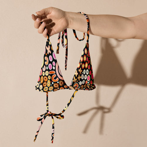 Ngarrakeetoon 'Family' - Convertible Triangle Bikini Top-Merindah-Gunya-PaletTheory