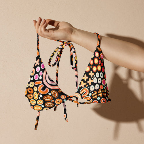 Ngarrakeetoon 'Family' - Convertible Triangle Bikini Top-Merindah-Gunya-PaletTheory
