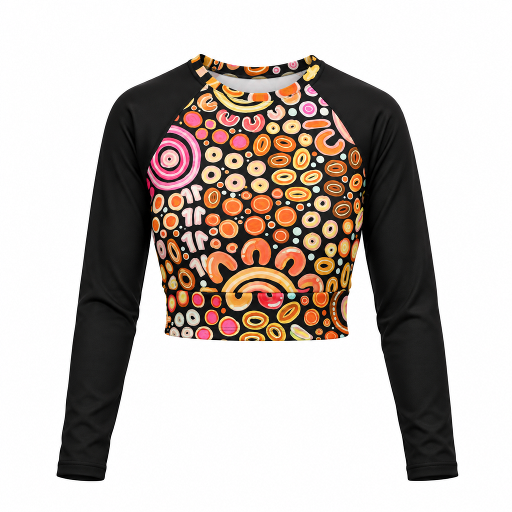 Ngarrakeetoon ‘Family’ - Crop Top Rashguard