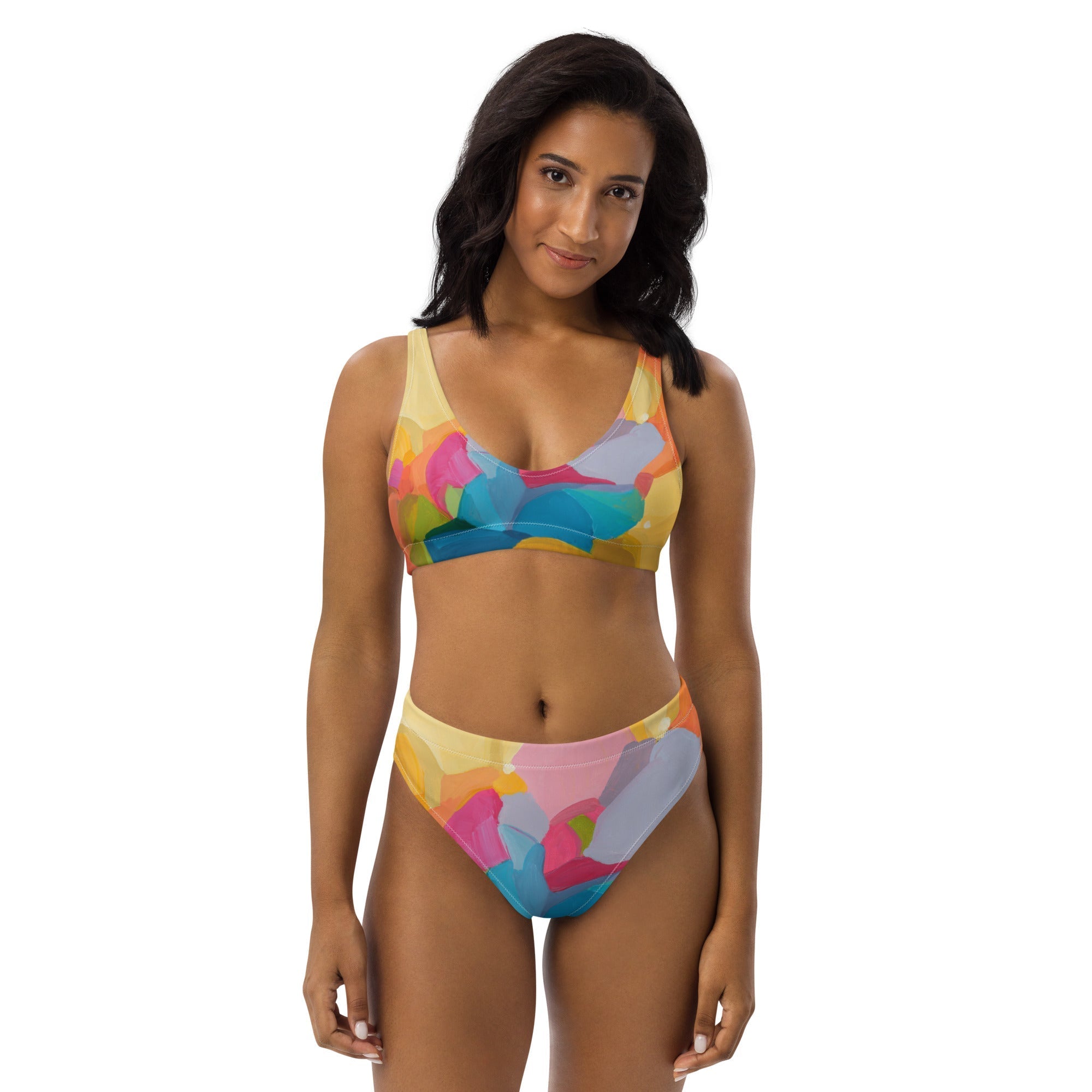 Perfect Day at the Beach - Yellow high-waisted bottoms -SALE-Susannah Bleasby-PaletTheory