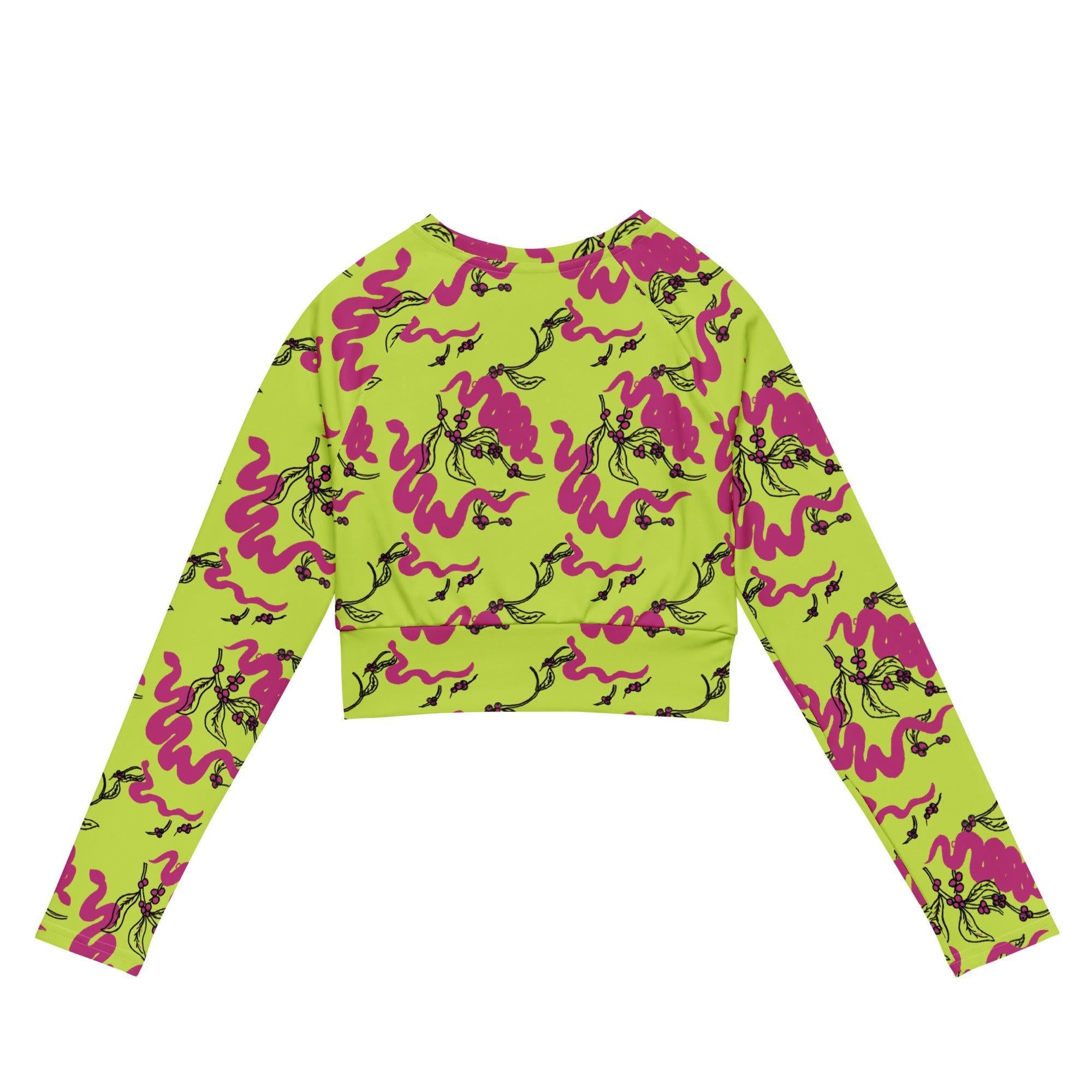 Snakes and Berries - Crop Top Rashie-Sarah Bin Hitam-PaletTheory