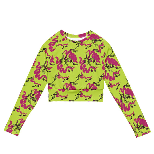 Snakes and Berries - Crop Top Rashie-Sarah Bin Hitam-PaletTheory