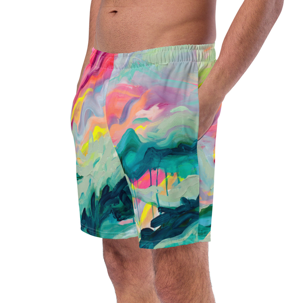 Sugar Coated Men's swim trunks-Julie Amlin-PaletTheory
