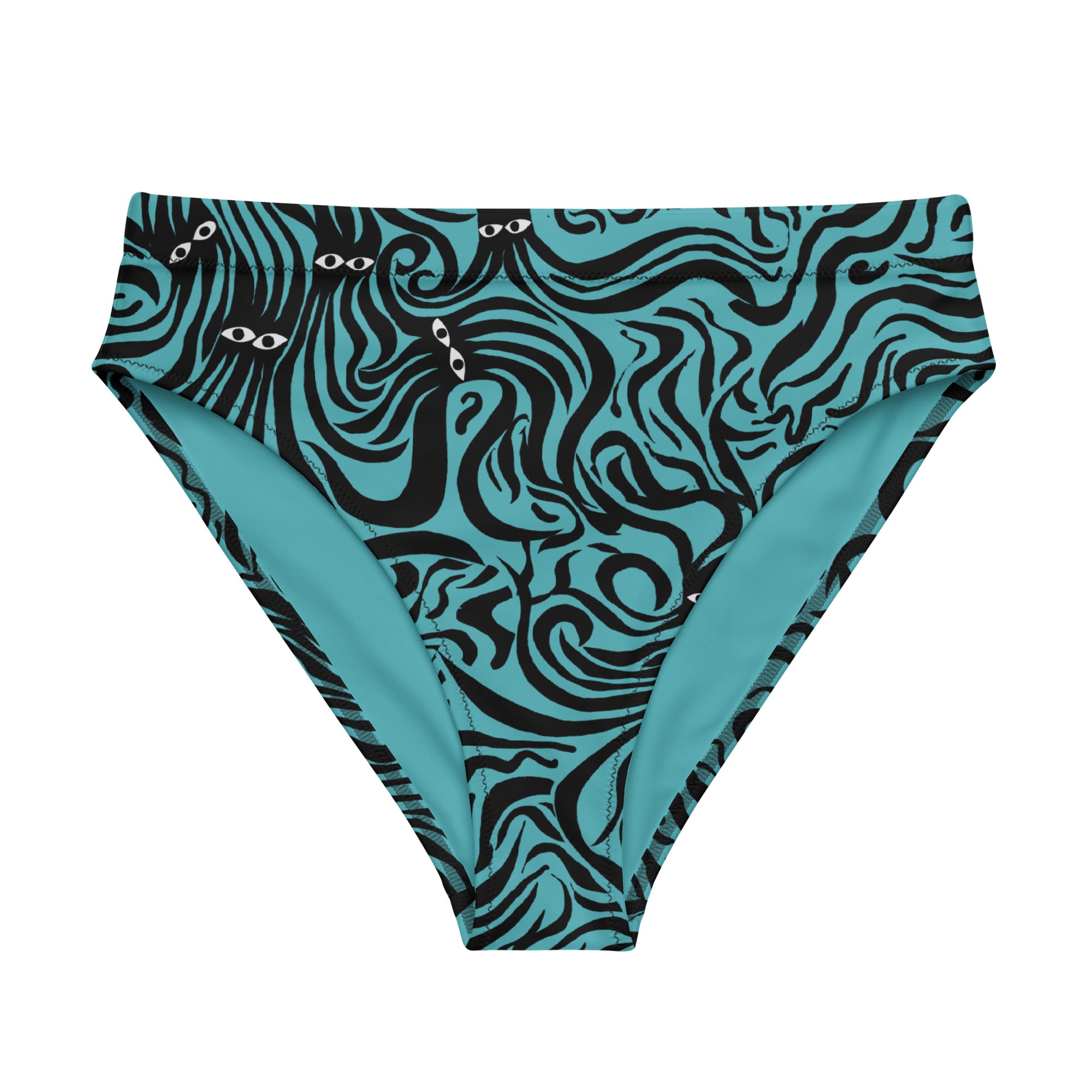 Underwater Groove high-waisted bikini bottom-Thomas Heinz-PaletTheory