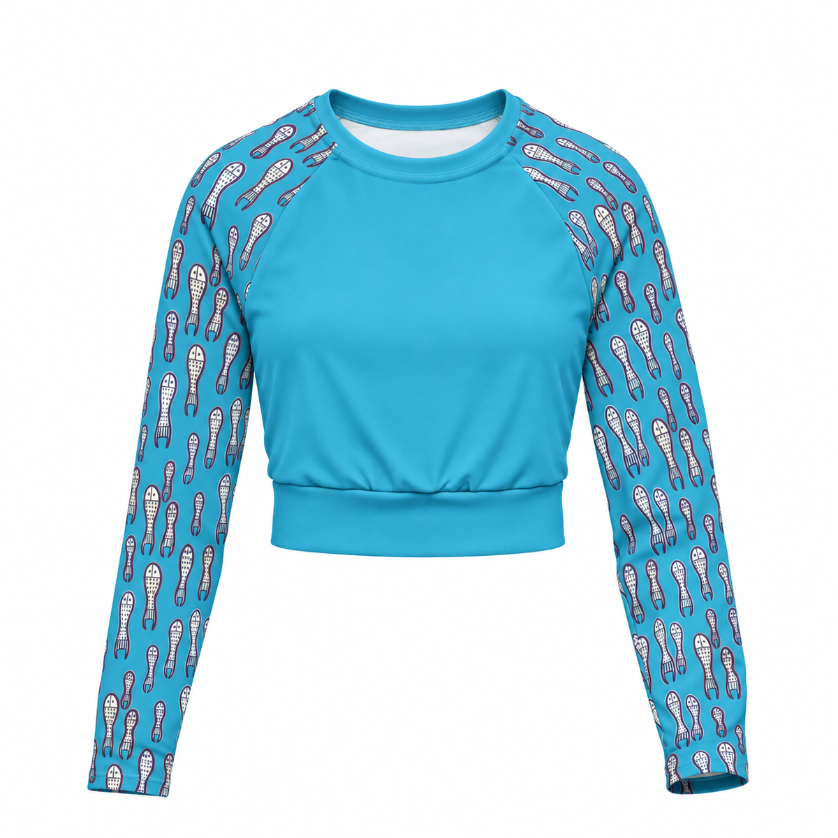 Ungud and Jiaa Dreaming Crop Top Rashie - Blue