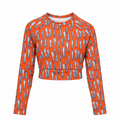 Ungud and Jiaa Dreaming Crop Top Rashie - Orange