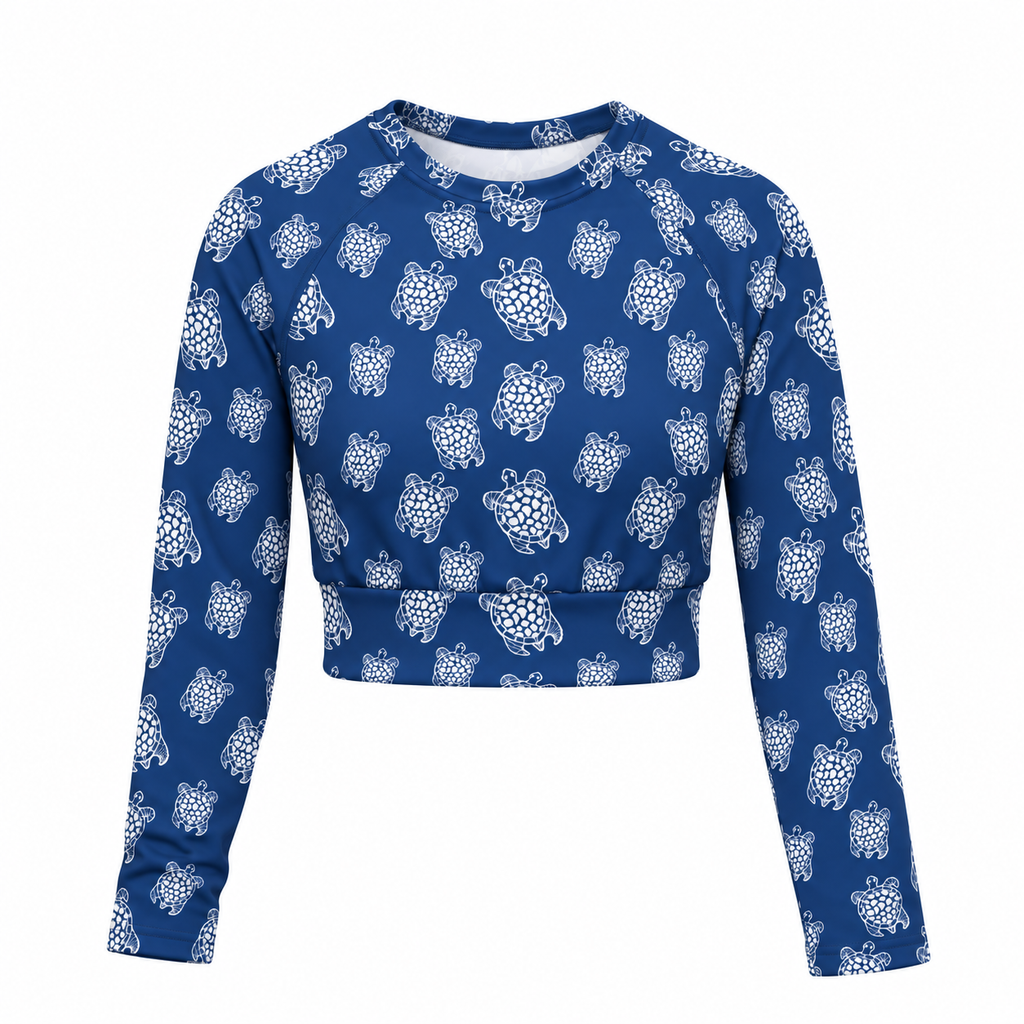 Wali Women Crop Top Rash Guard