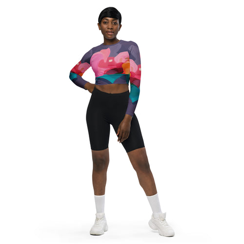 We should all be more Purple - Long-sleeve Crop Rashguard women-Susannah Bleasby-PaletTheory