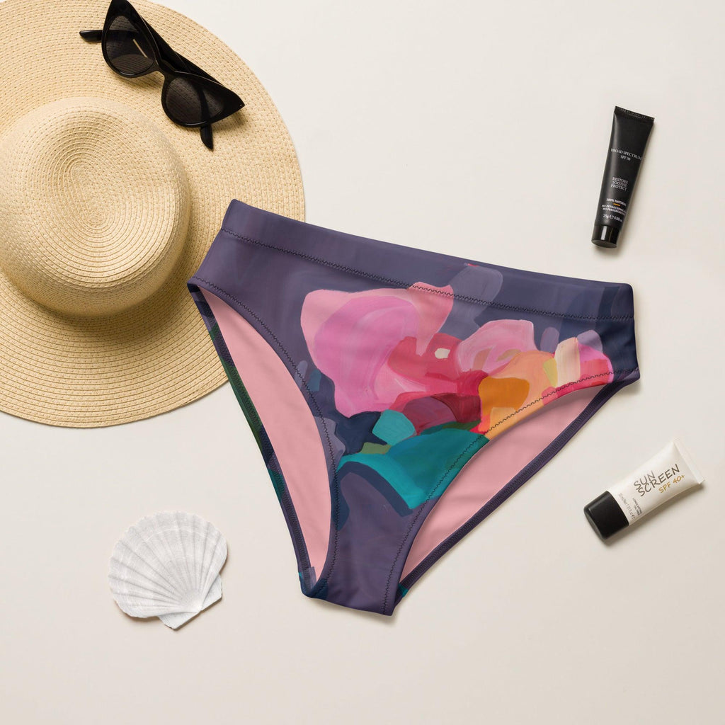 We should all be more Purple - Recycled high-waisted bikini Bottoms-Susannah Bleasby-PaletTheory