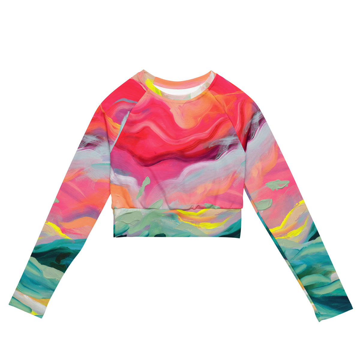 Sugar Coated - Long-sleeve Crop Top Rashguard women