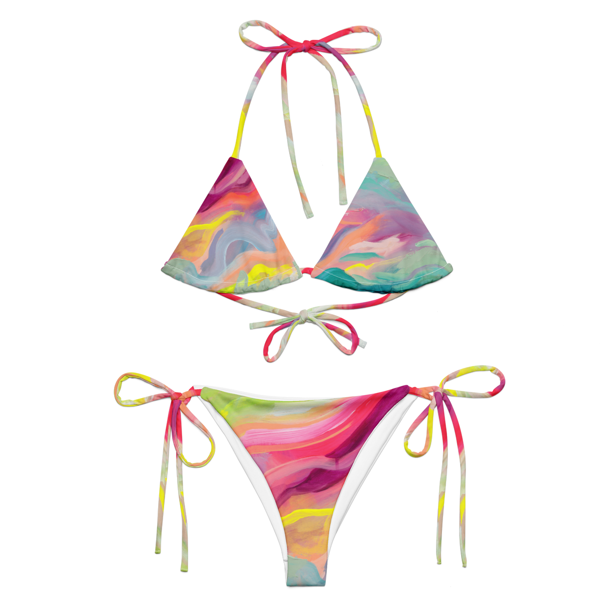 Sugar Coated Convertible Triangle Bikini Top