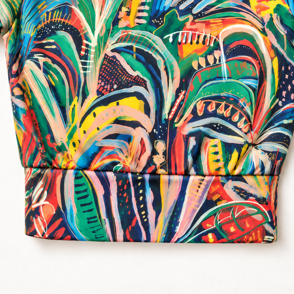 Club Tropicana - Rashguard court à manches longues pour femme