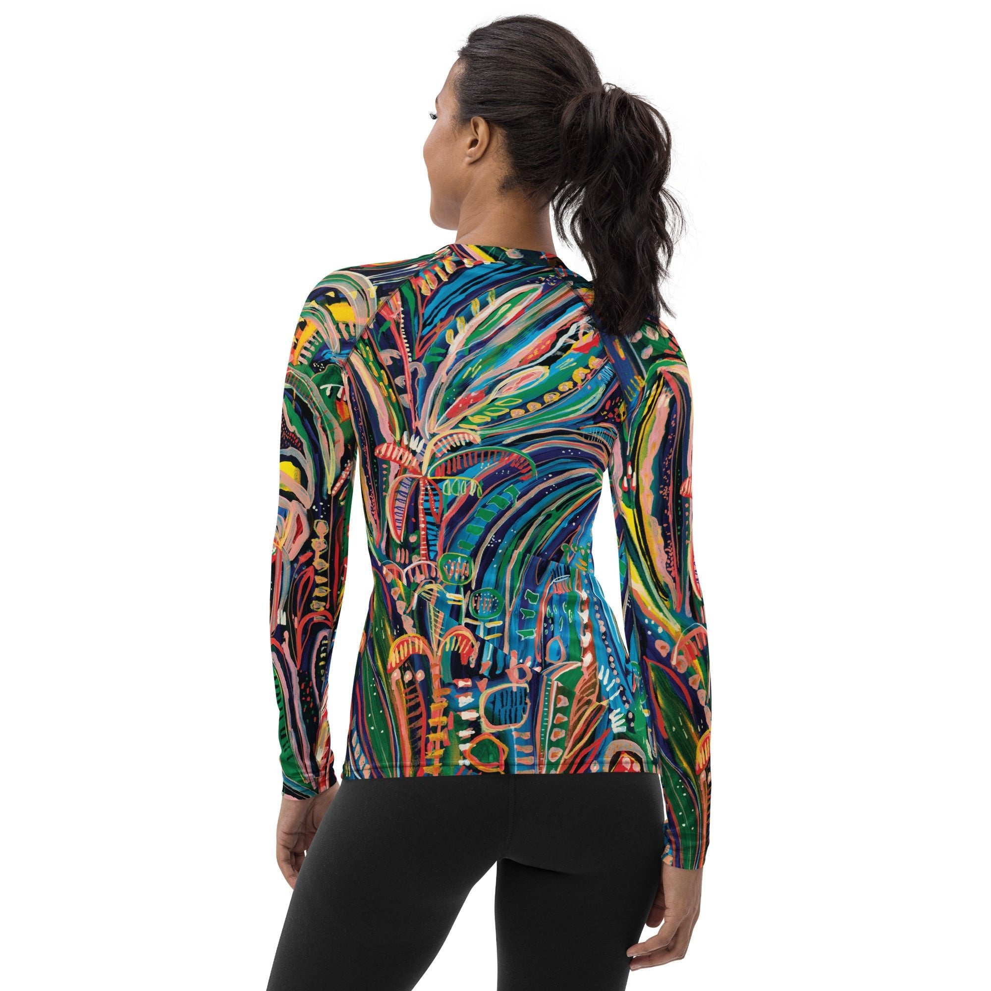 Club Tropicana - Long-sleeve Rashguard women-Carley Bourne-PaletTheory