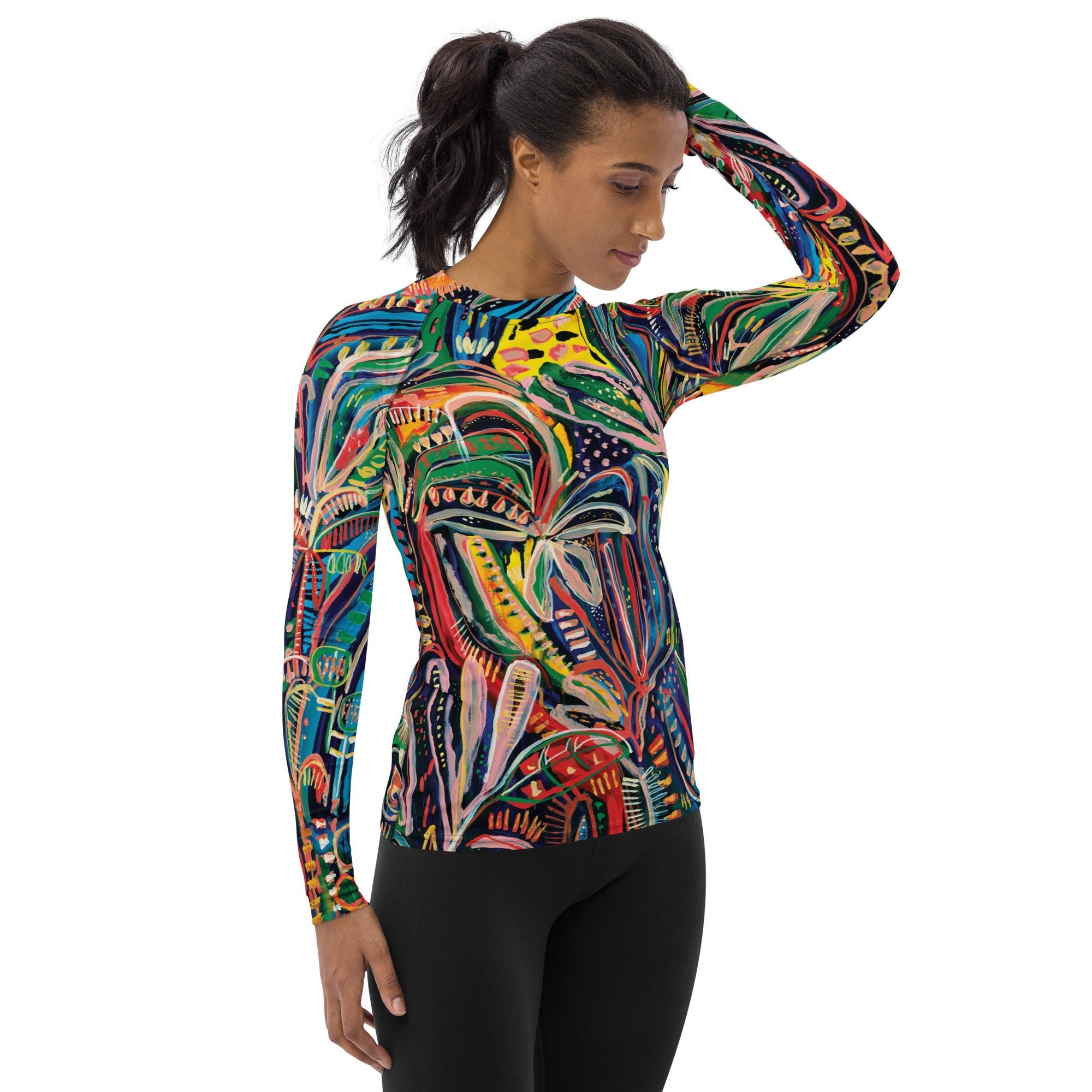 Club Tropicana - Long-sleeve Rashguard women-Carley Bourne-PaletTheory