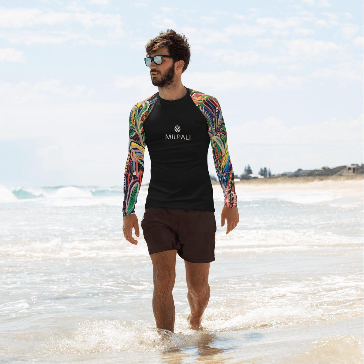 Club Tropicana by Carley Bourne - Rashguard men-Carley Bourne-PaletTheory